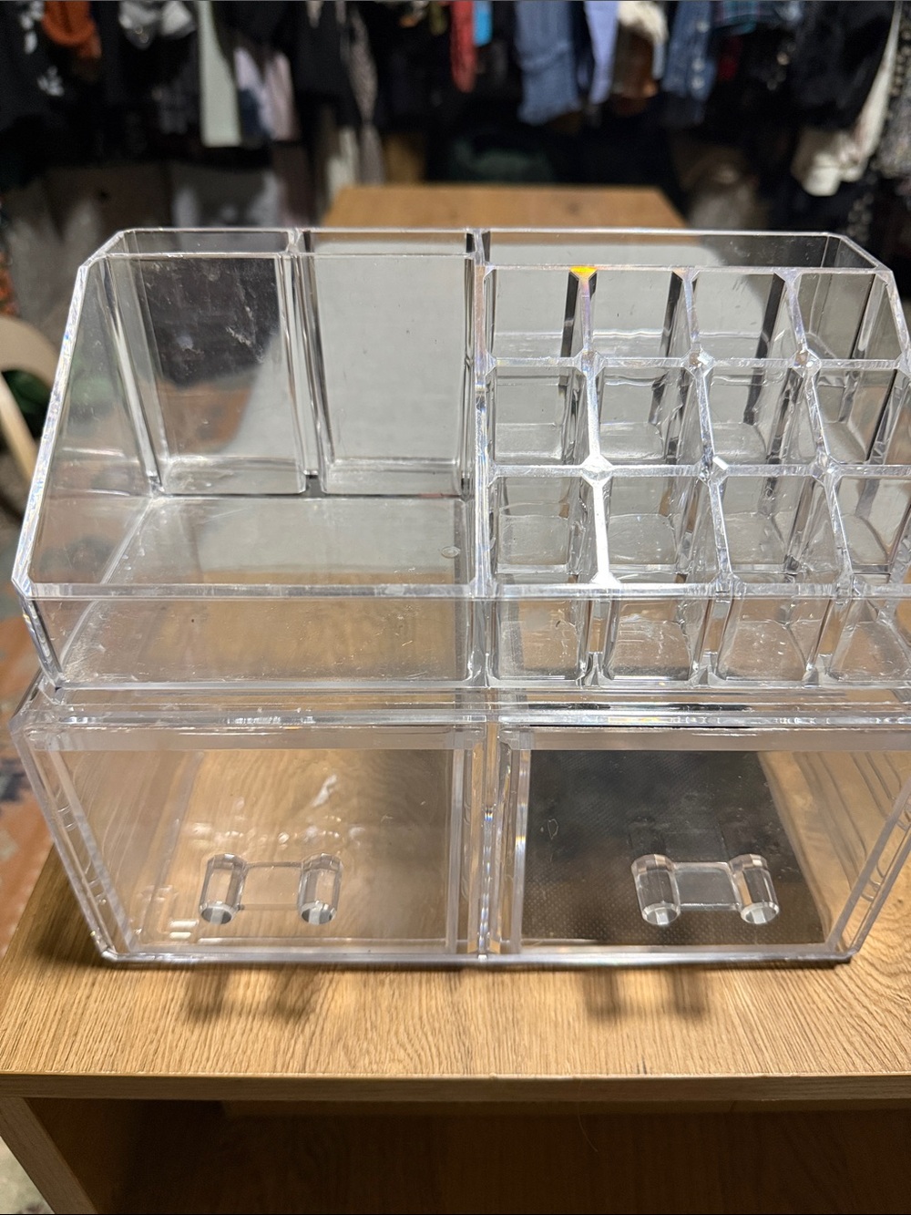 Clear Acrylic Makeup and Jewelry Organizer - Transparent Home Storage